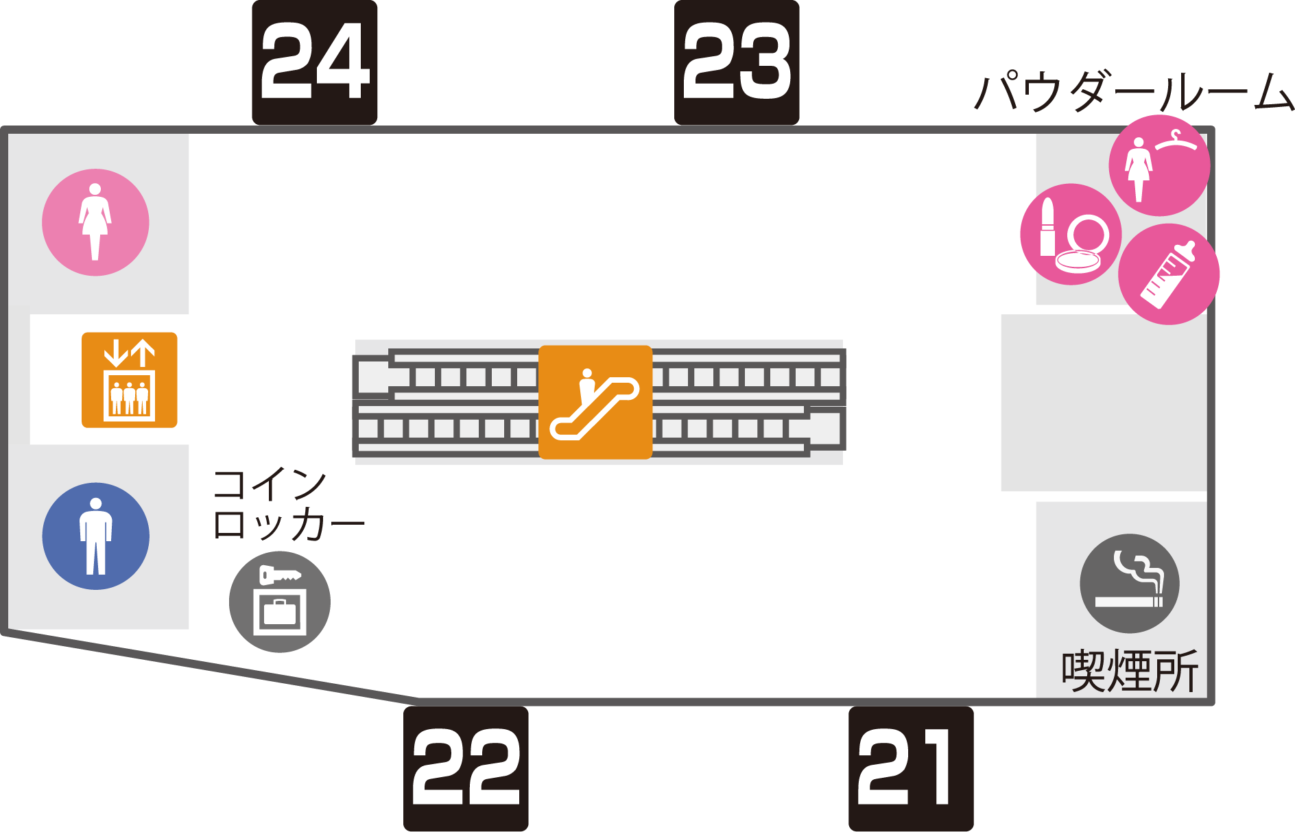 2F高速公車站下車場